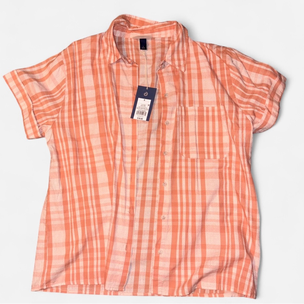 Universal Thread Orange Button Down Shirt